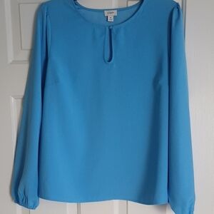 JCrew Blue Women's Top Xl